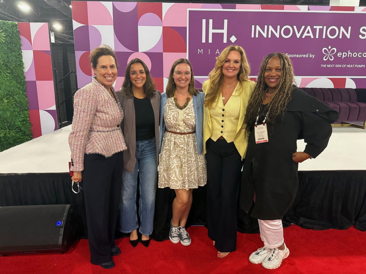 Five FFiH members on the Innovation Stage at the Independent Hotel Show in Miami